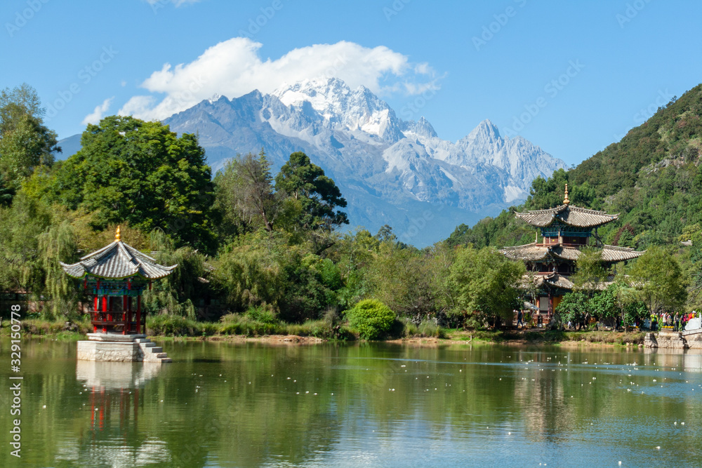 lake in the mountains Lijiang