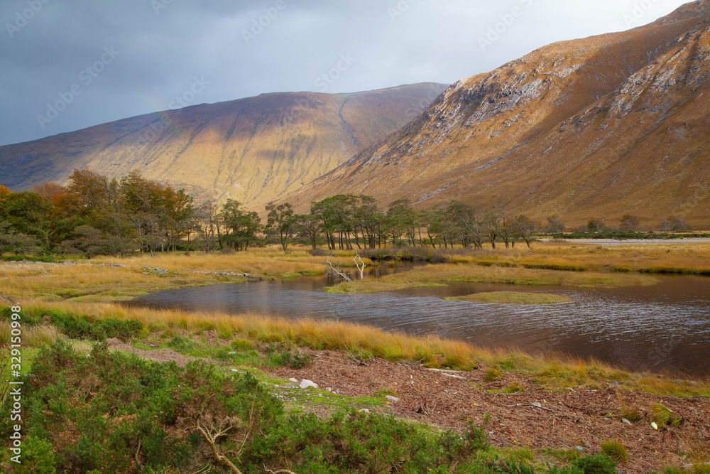 Typical landscape in the Scottish Highlands Typical landscape in the Scottish Highlands