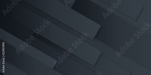 Modern black gradient light vector illustration for presentation design, banner and flyer. Grey black gradient rectangle color background. Dynamic textured geometric element design with diagonal shape