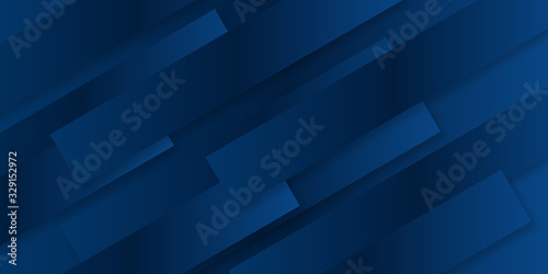 Dark blue gradient rectangle color background. Dynamic textured geometric element design with diagonal shape decoration. Modern blue and black gradient light vector illustration for presentation desig
