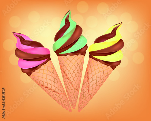 helados en cono