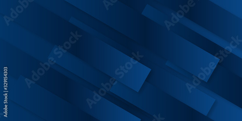 Blue gradient rectangle color background. Dynamic textured geometric element design with diagonal shape decoration. Modern dark blue gradient light vector illustration for presentation design, banner 