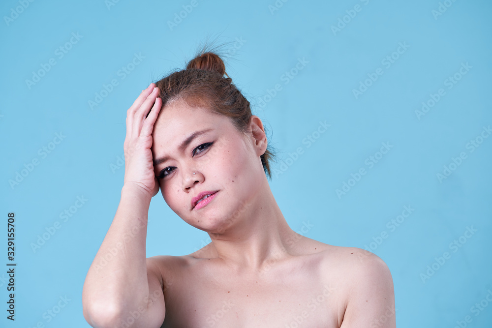 Beauty asian women with variety reaction face Beauty asian women with variety reaction face
