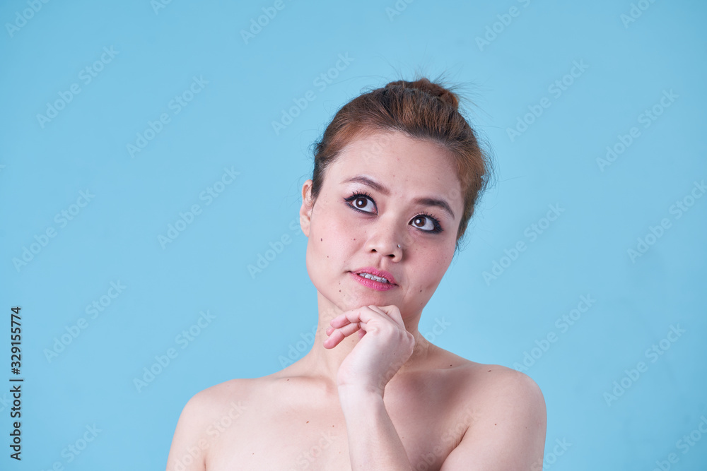 Beauty asian women with variety reaction face Beauty asian women with variety reaction face