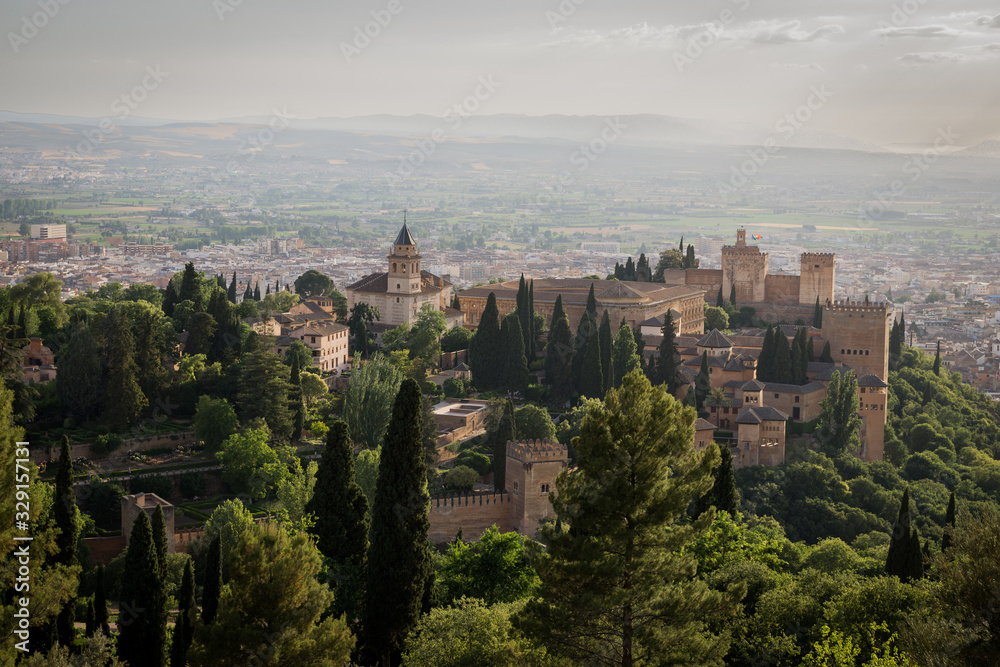 panoramic view of la alhambra