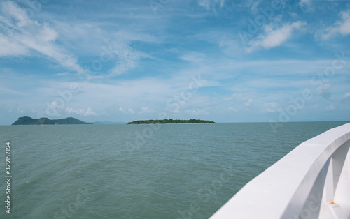 January 21, 2020. The Island Of Koh Samui, Thailand. sea view from the ferry