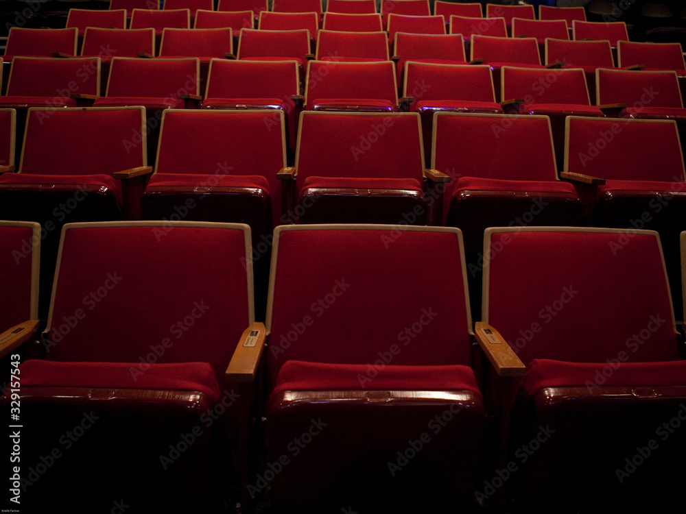 Fototapeta premium red seats