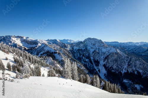 Tegelberg - Schwangau in winter. Bavaria, Germany