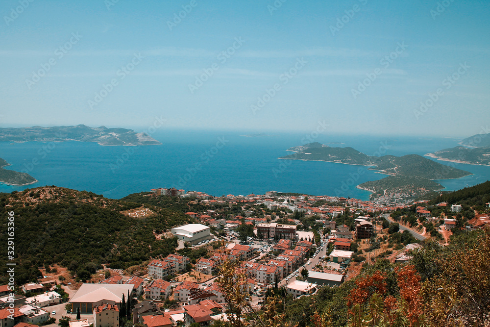 aerial view of the city of Turkey, Kas