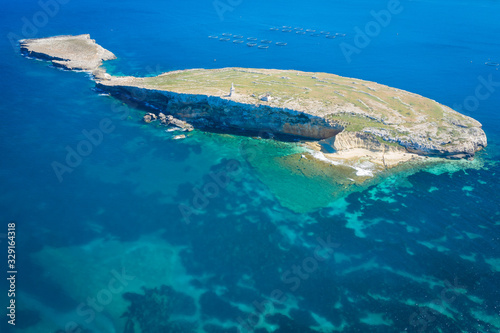 Obraz na płótnie Aerial view of the St Pauls Island off the north east coast of Malta. w salonie