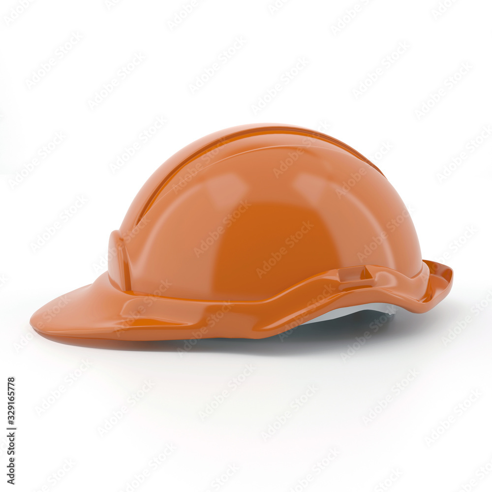Helmet illustration under construction area sign Helmet illustration under construction area sign