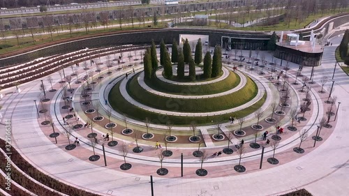 Krasnodar Park architecture from the air