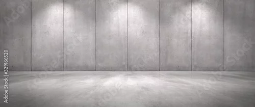 Panel kuchenny z motywem Concrete Wall Background with Floor Empty Garage Scene