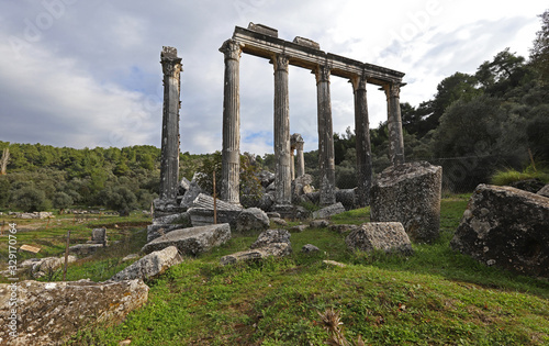 Turkey / Muğla / Milas ; The ruins of the temple of Euromos. photo