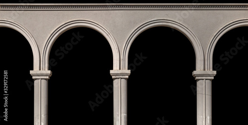 Elements of architectural decorations of buildings, doorways and arches, plaster moldings, plaster patterns Fototapeta
