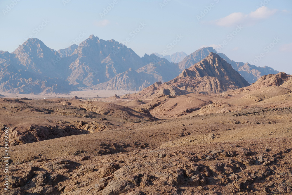 Sinai mountains in Egypt