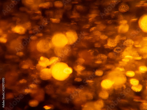 Abstract background of yellow bubbles.