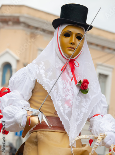sartiglia oristano horse race and thread the stars photo