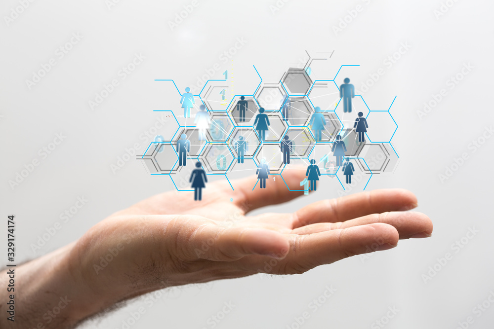 Social networking scheme - Mixed media Social networking scheme - Mixed media