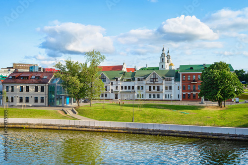 Svisloch river, cityscape, ...