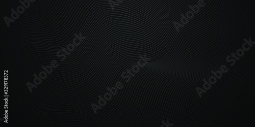 Modern wave stripes on blac...