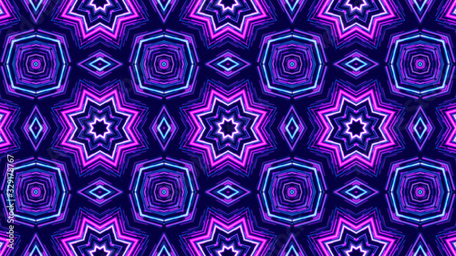 kaleidoscope sequence patterns. 4k Abstract multicolored motion graphics background. Or for yoga, clubs, shows, mandala, fractal animation. Beautiful bright ornament. Seamless loop.