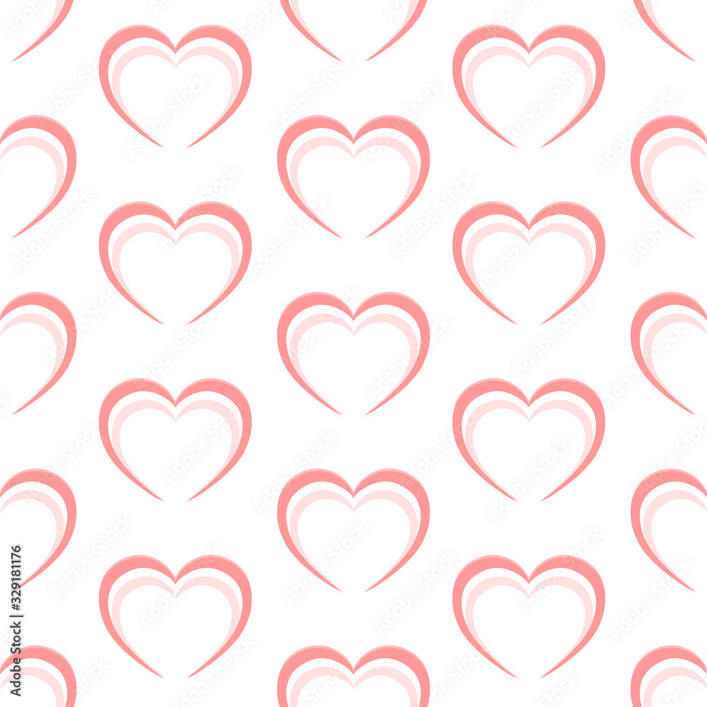 Abstract pink heart pattern