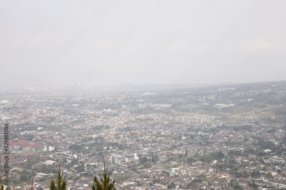 Obraz premium city from hill