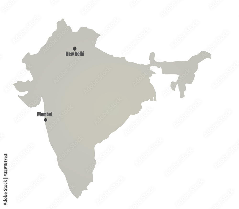 India map. vector illustration