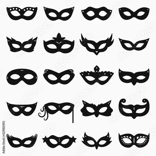 Carnival Mask Vector Set