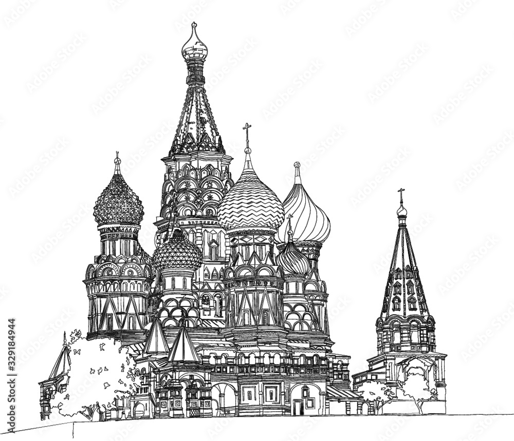 Naklejka premium St. Basils Cathedral