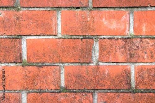Old brick wall texture, background, pattern.
