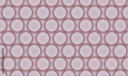 Wire-framed Flower Pattern