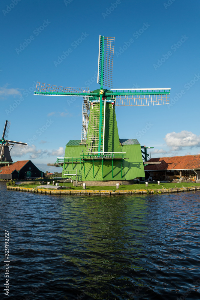 Green Dutch Windmill