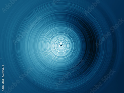 Blue soft background, blue and white circular blur in the form of a whirl background texture, radial blur, abstract twist, funnel 