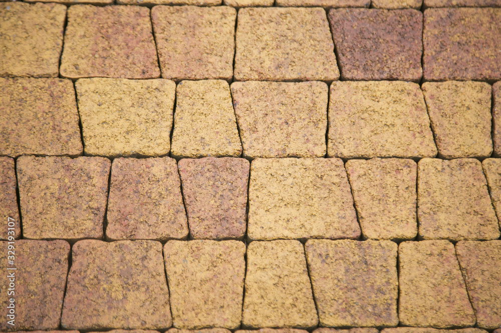 Background of stone tiles, yellow and orange Background of stone tiles, yellow and orange