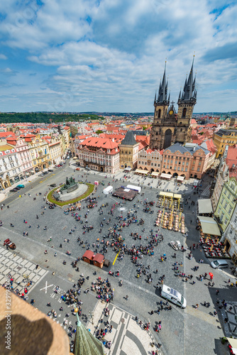 Photography Old Town Square in Prague, Czech Republic.