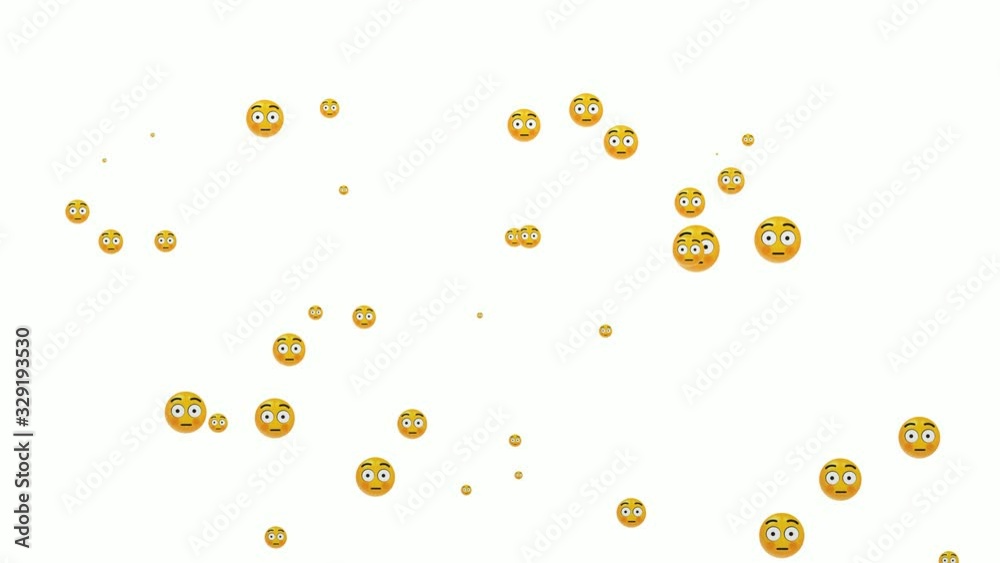 embarrassed emoticons spread motion. social media animation isolated on white background. embarrassed emoticons spread motion. social media animation isolated on white background.