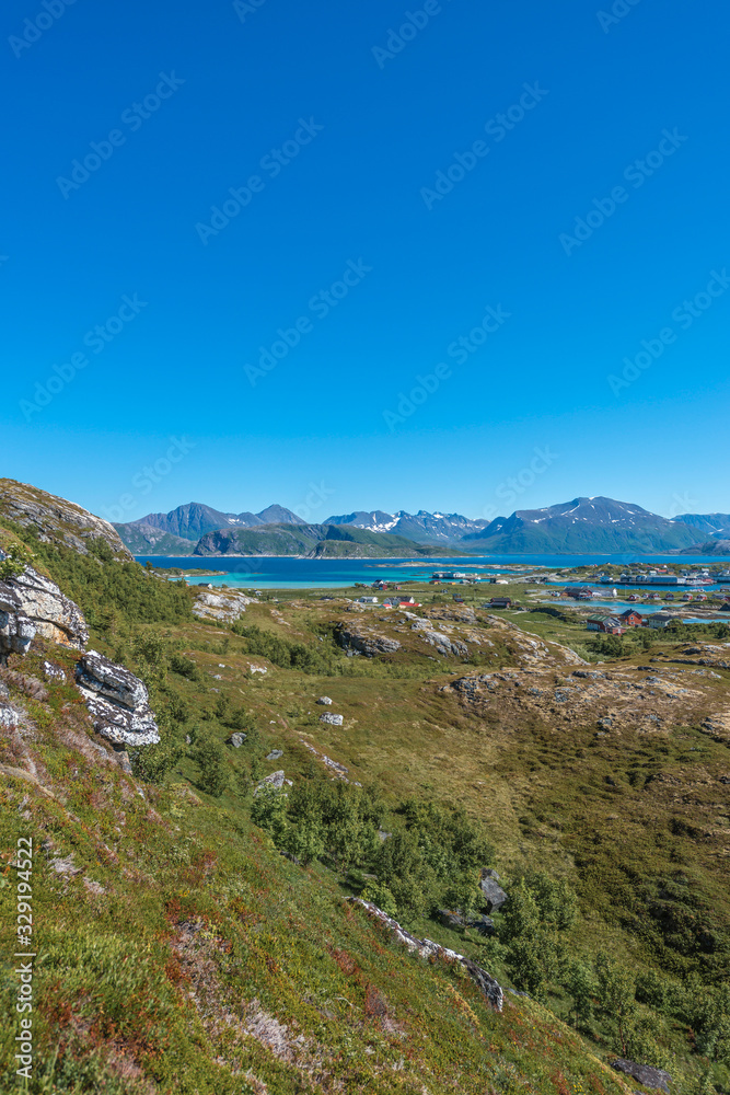 Fototapeta premium Sommaroy in Troms, Norway,