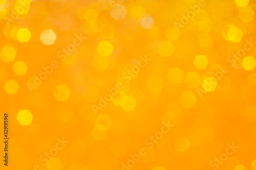 Abstract background with bokeh yellow. Bokeh texture