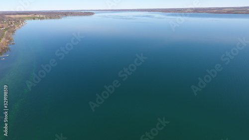 Aerial view of Cayuga Lake