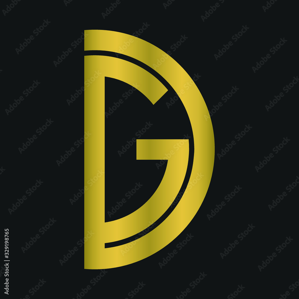 D , G , DG , GD letter logo design with creative modern typography and abstract monogram logo D , G , DG , GD letter logo design with creative modern typography and abstract monogram logo