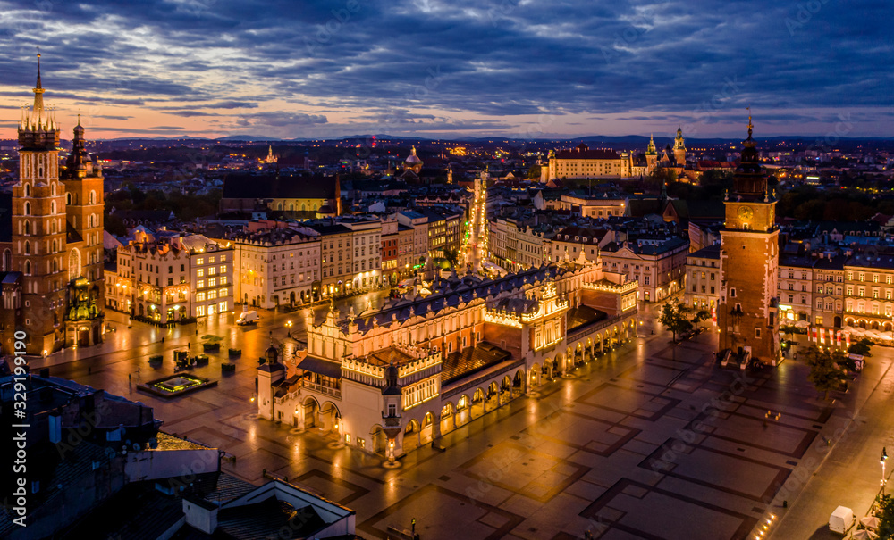 Main Square in Krakow, Poland	