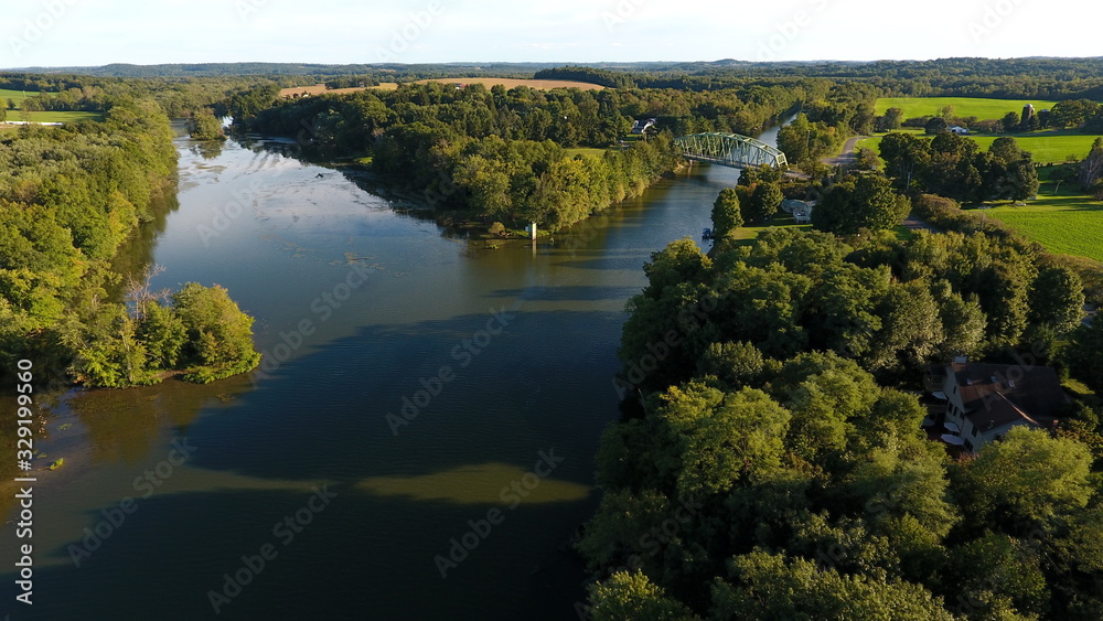 Fototapeta Aerial view of river split