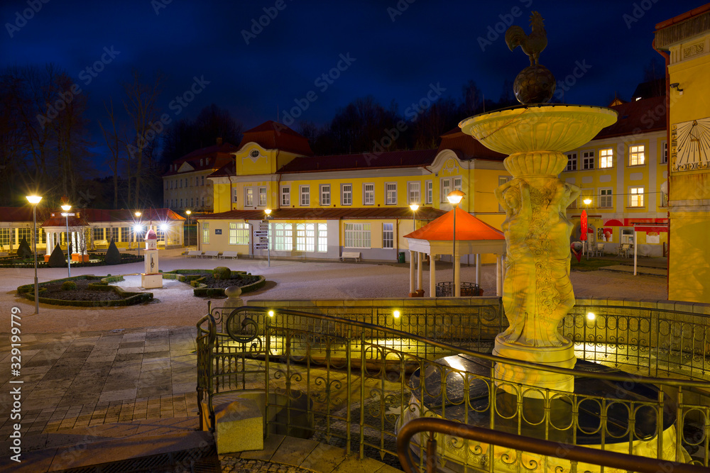 Night Spa Libverda in north Bohemia, Czech Republic