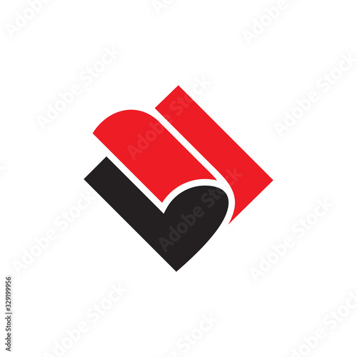 sticker paper geometric 3d design flat symbol logo vector