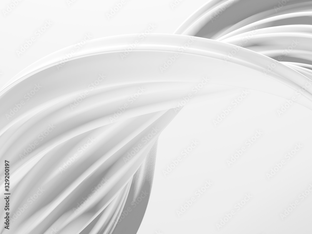 Obraz premium White abstract liquid wavy background