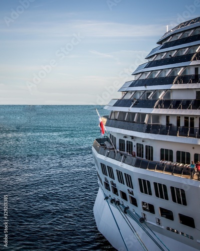 cruise ship in sea