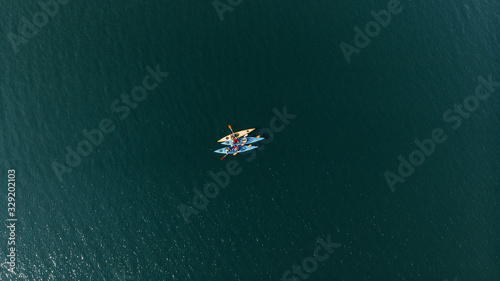 boat in the sea © spaceneospace