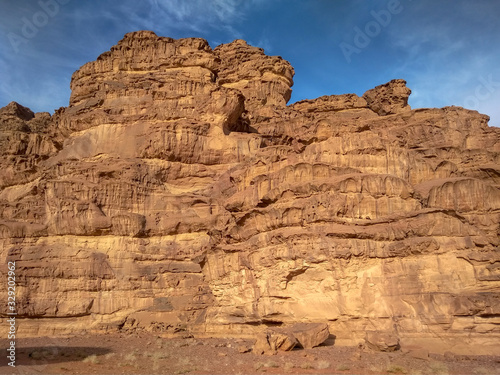 Desert mountain in Wadi Rum  Jordan